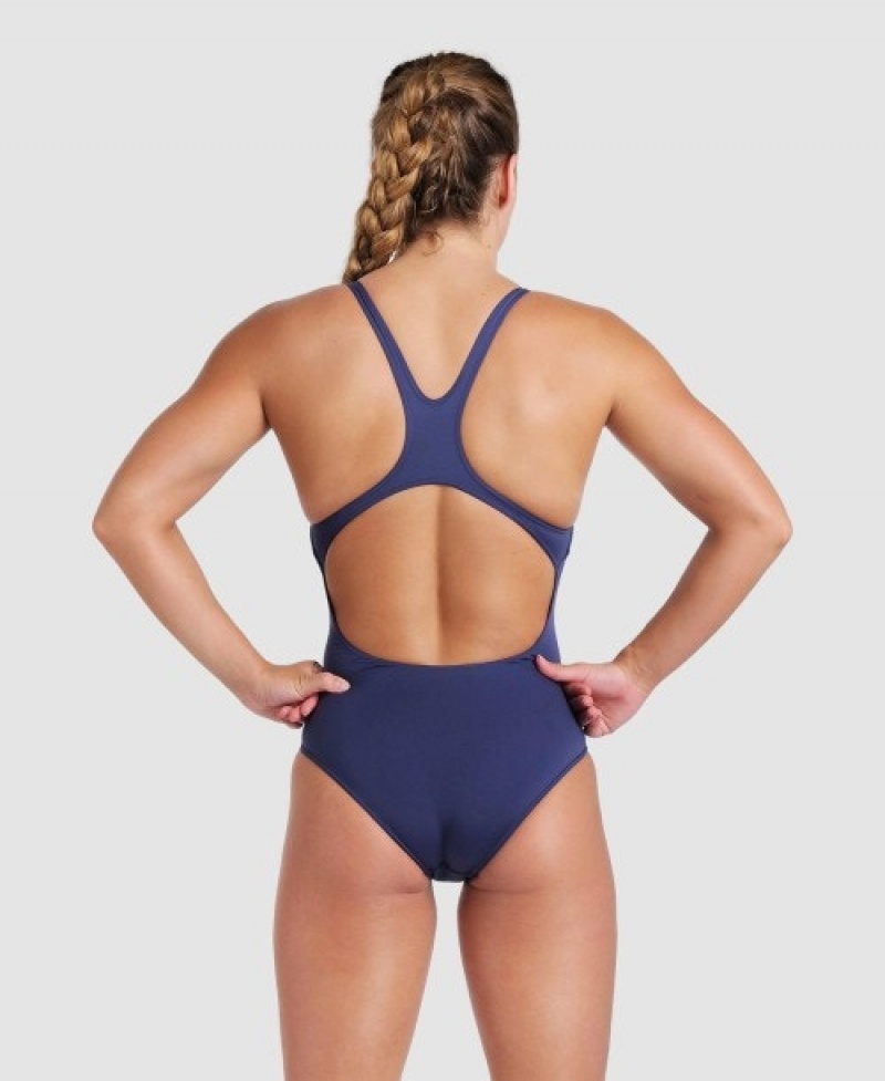 Navy Arena Team Swim Pro Solid Women's Swimsuits | 77004010