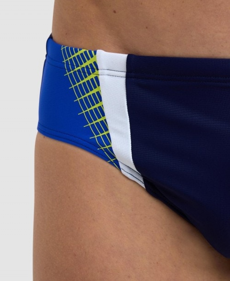 Navy Arena Threefold Men's Briefs | 56159922