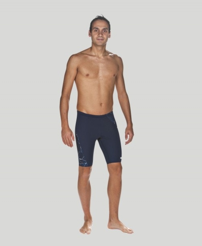 Navy Arena Water Jammer Men's Swim Shorts | 15531652