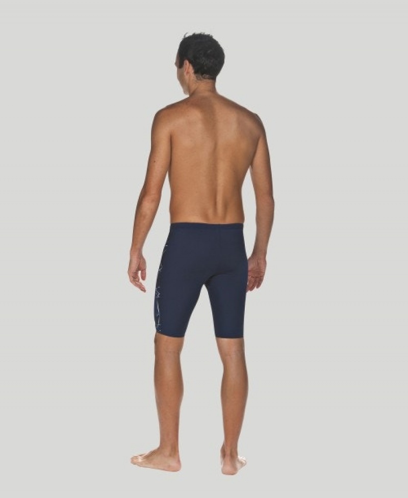 Navy Arena Water Jammer Men's Swim Shorts | 15531652