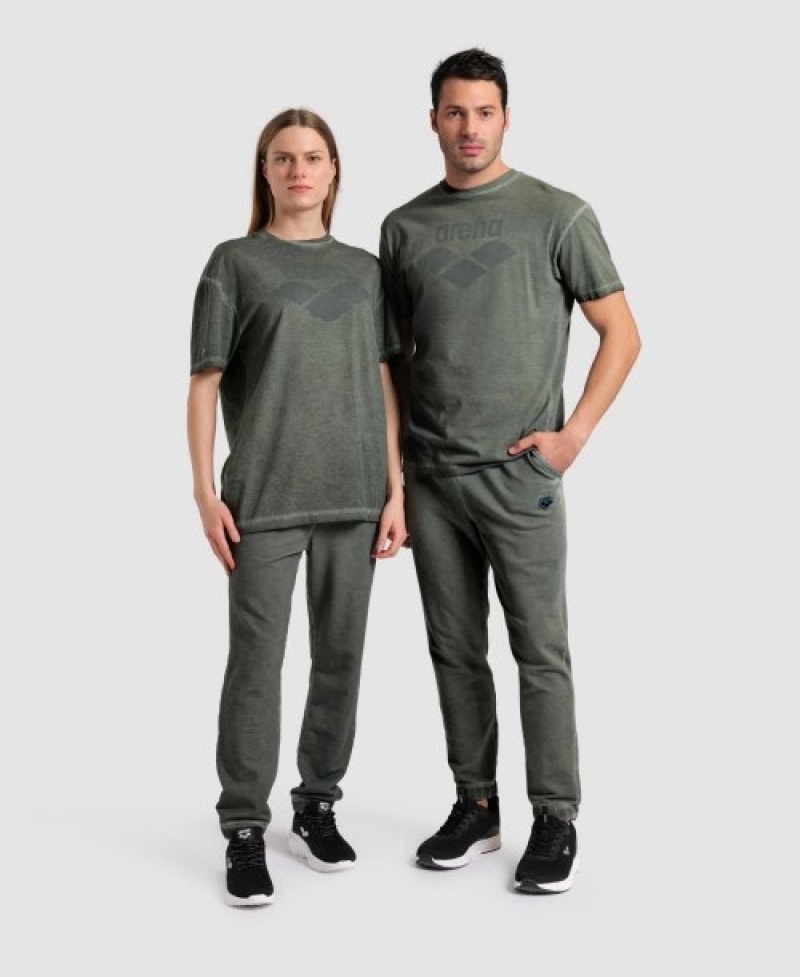 Olive Arena Icons Men's T Shirts | 76174501