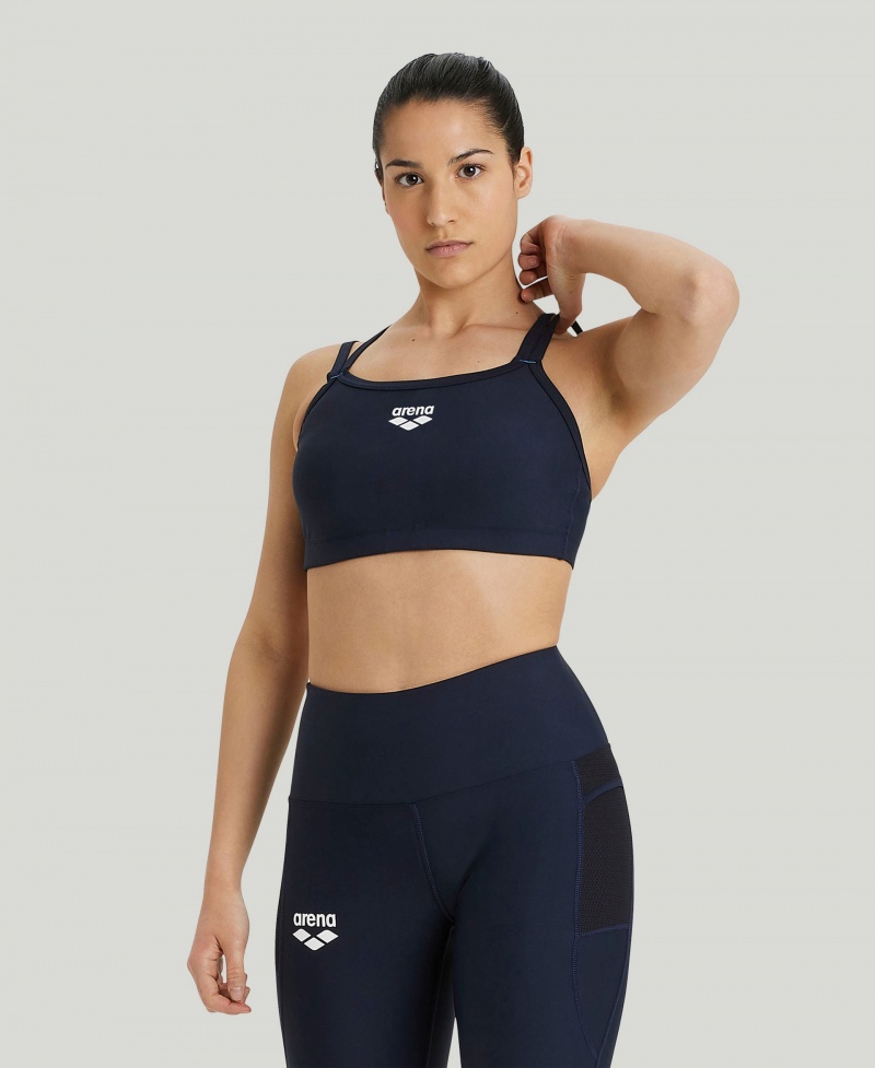 Olive Arena Solid Women's Sports Bra | 14639395