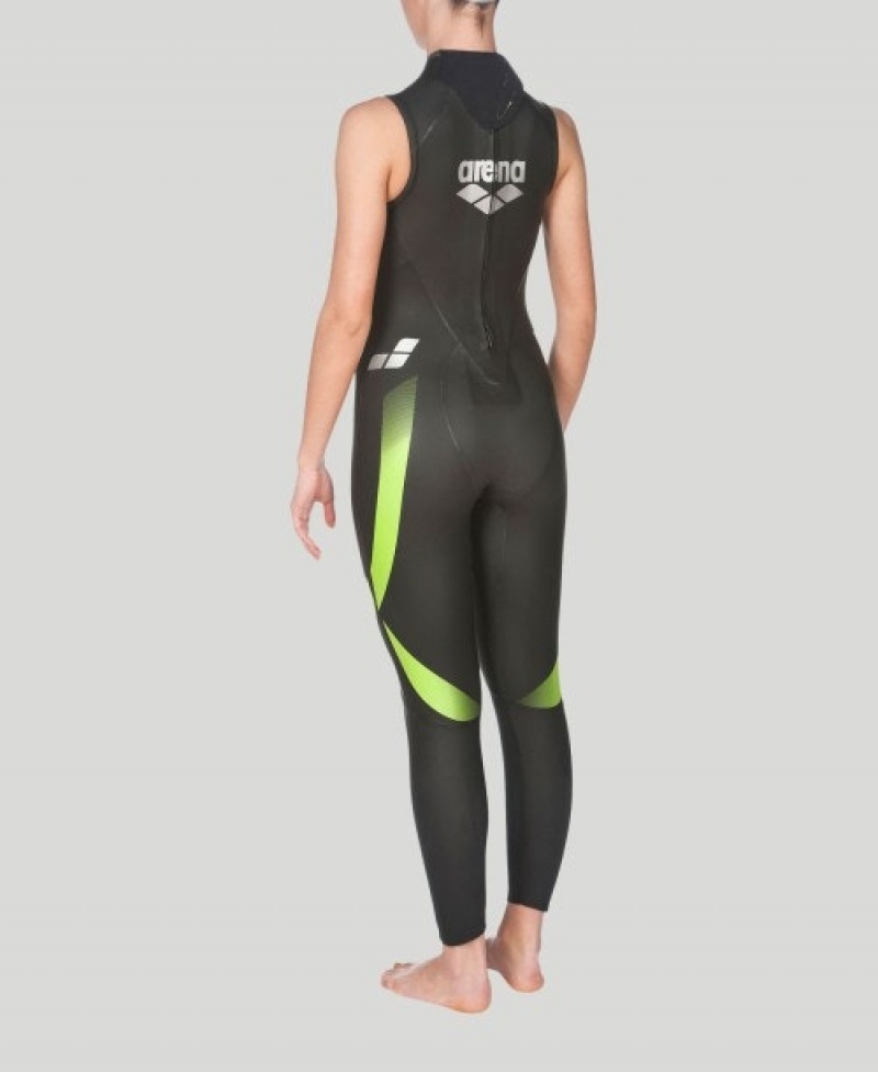 Olive Arena Triwetsuit Sleeveless Women's Wetsuit | 30874478