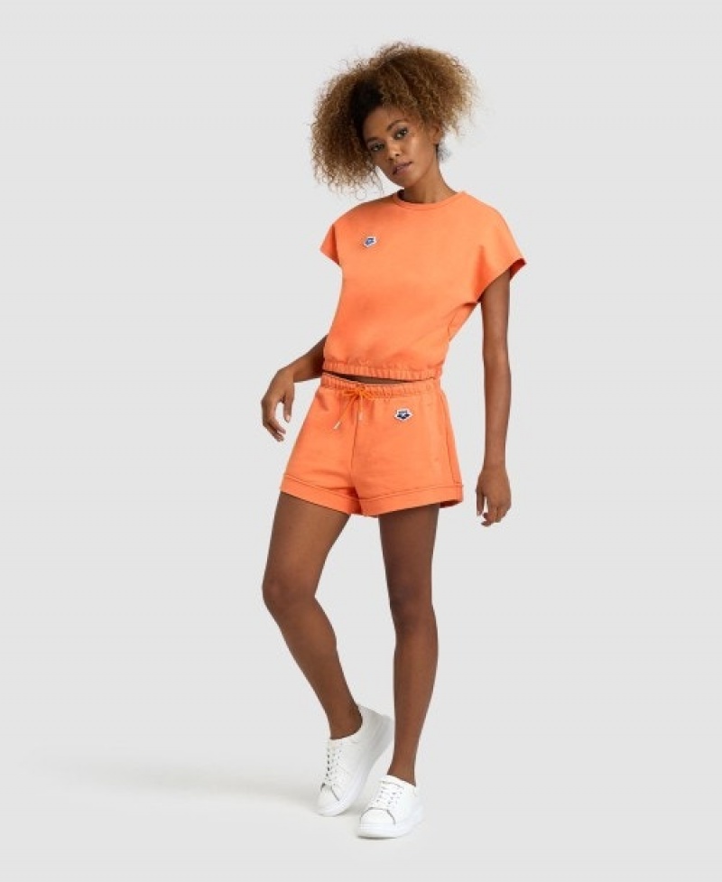 Orange Arena Icons Women's Shorts | 25257765