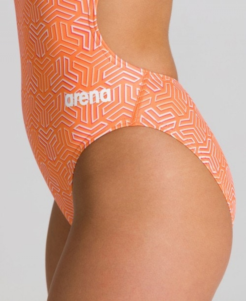 Orange Arena Kikko Challenge Back Women's Swimsuits | 85533525