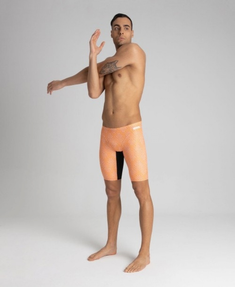 Orange Arena Kikko Jammer Men's Swim Shorts | 85895436