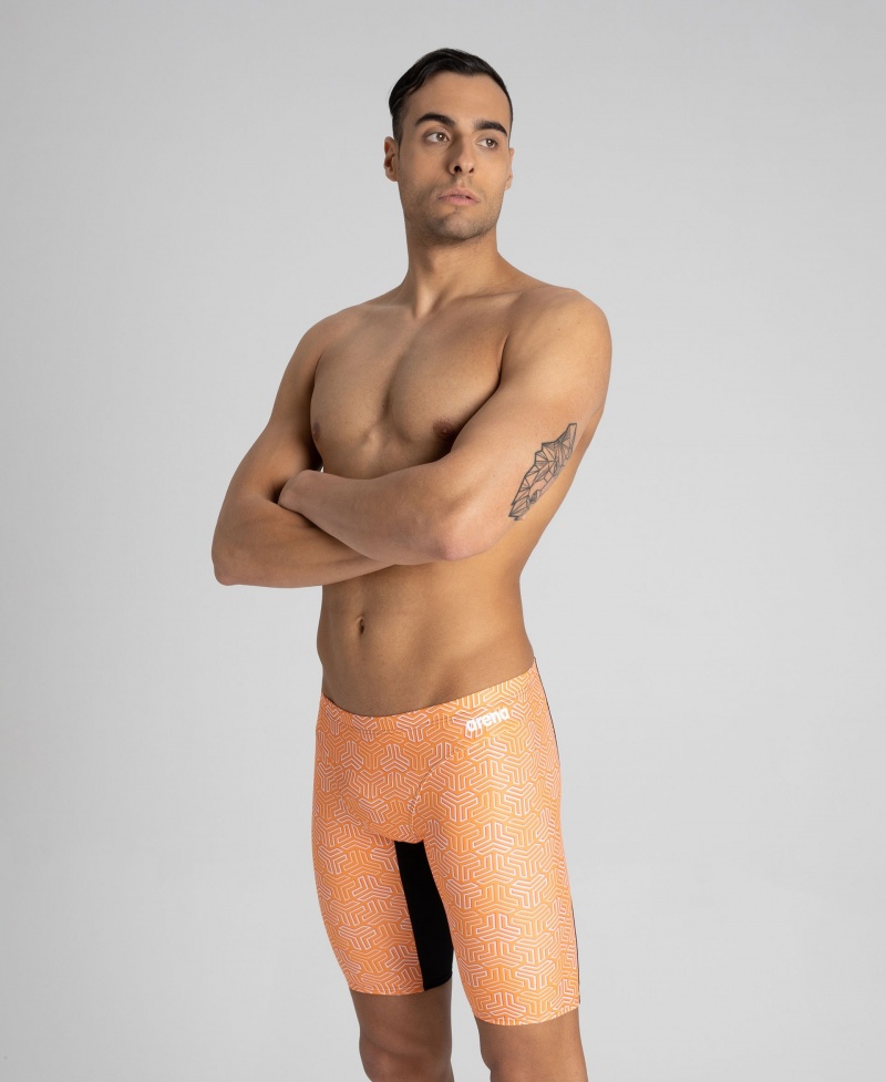 Orange Arena Kikko Jammer Men\'s Swim Shorts | 85895436