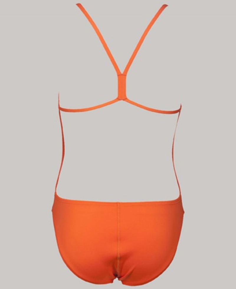 Orange Arena Mast Youth Light Tech Back Girls' Swimsuits | 81819917