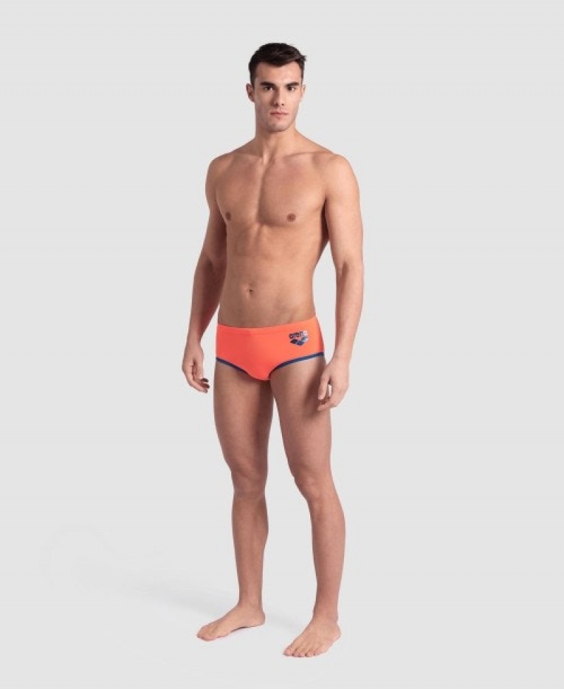 Orange Arena One Big Logo Men's Briefs | 58820151