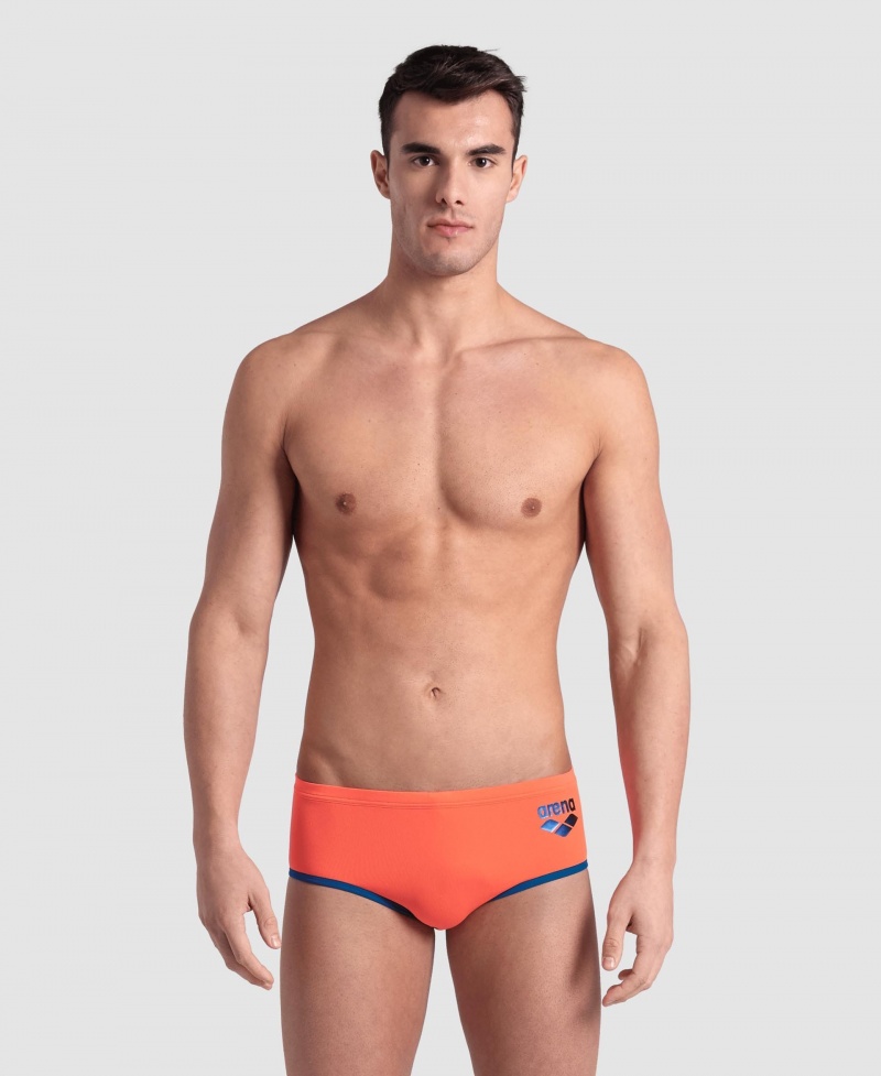 Orange Arena One Big Logo Men\'s Briefs | 58820151