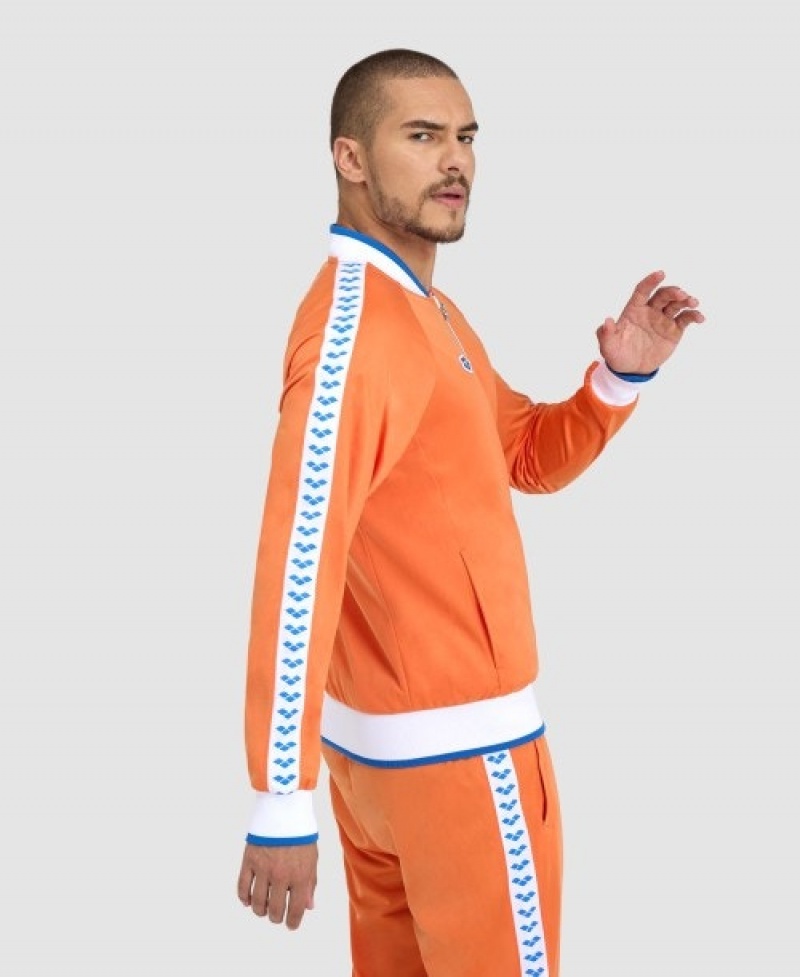 Orange Arena Relax Iv Team Full-zip Men's Jackets | 45400373