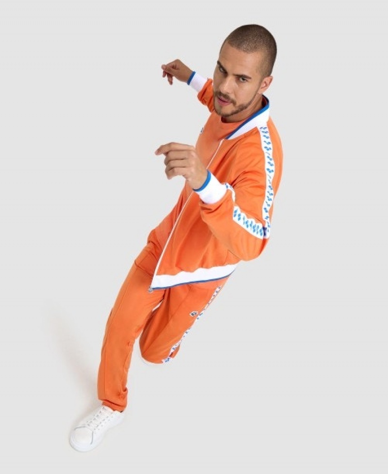 Orange Arena Relax Iv Team Full-zip Men's Jackets | 45400373