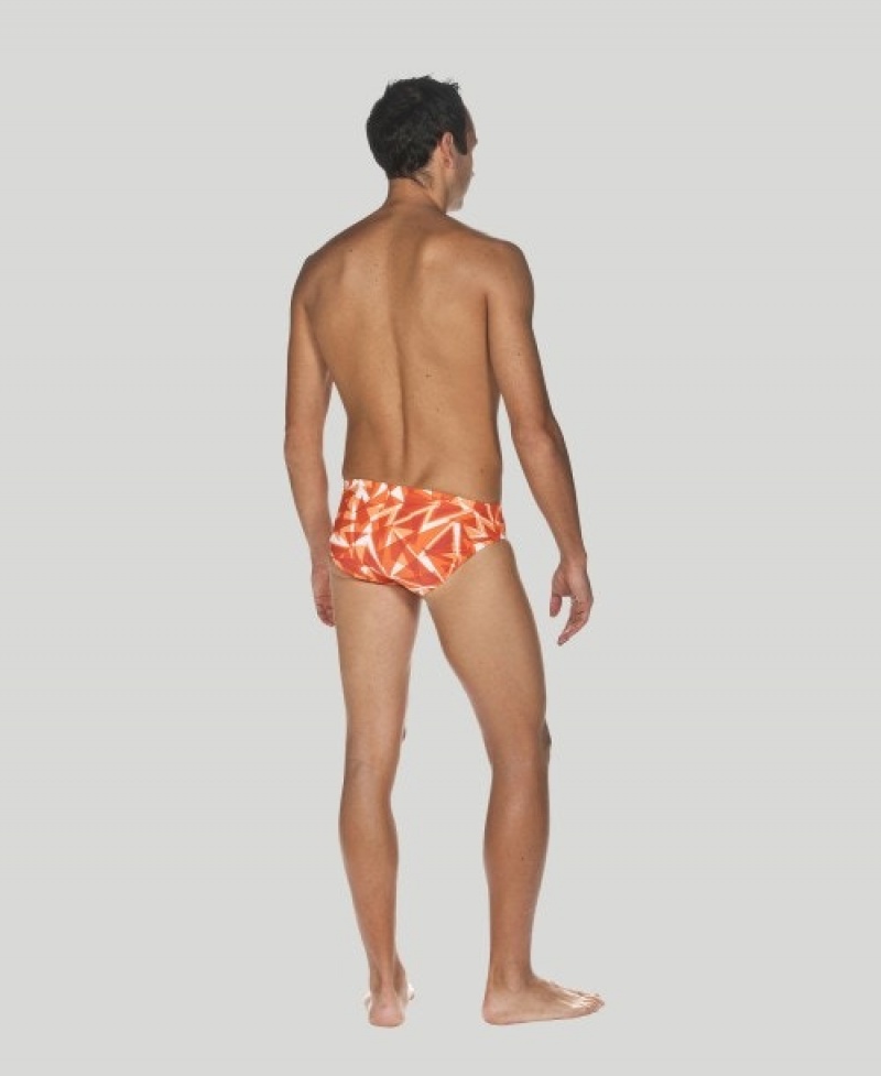 Orange Arena Shattered Glass Men's Briefs | 56169372