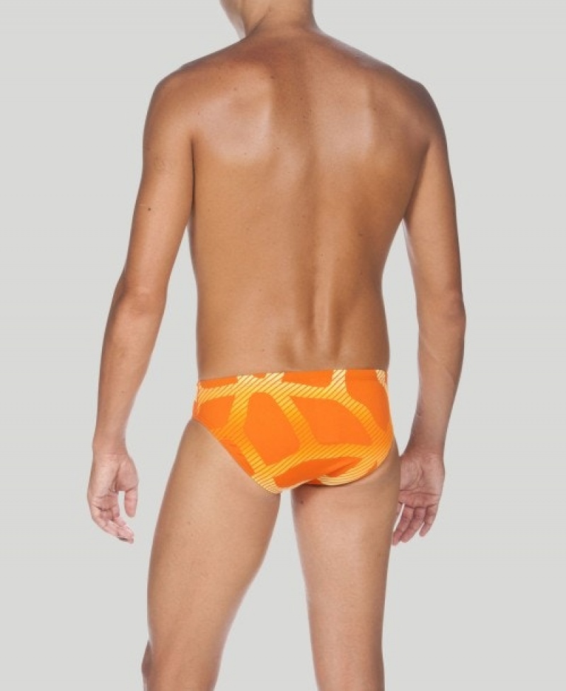 Orange Arena Spider Men's Briefs | 10005837