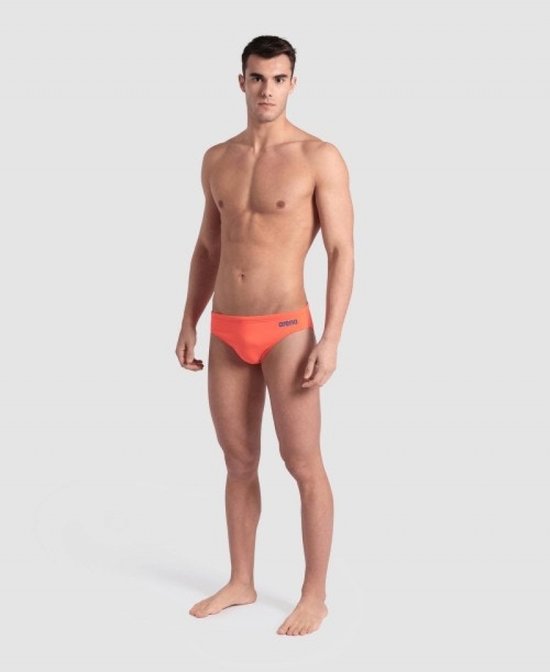 Orange Arena Team Solid Men's Briefs | 27590403