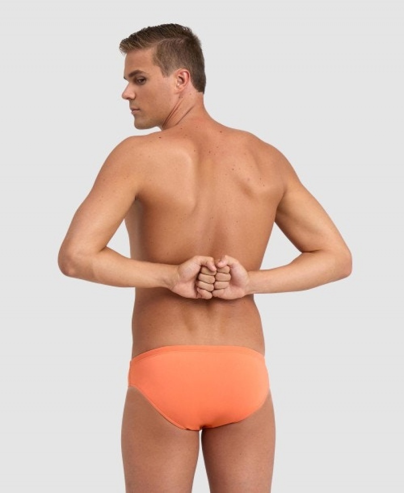 Orange Arena Team Solid Men's Briefs | 86240292