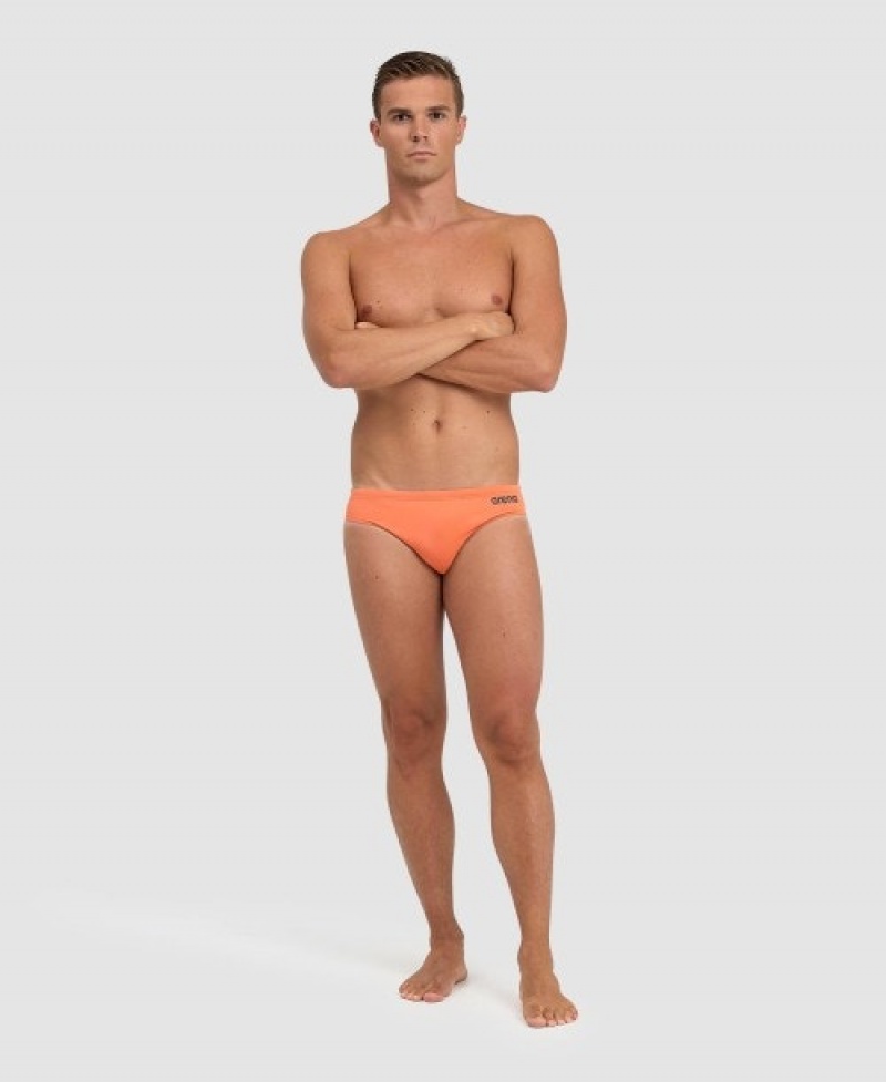 Orange Arena Team Solid Men's Briefs | 86240292