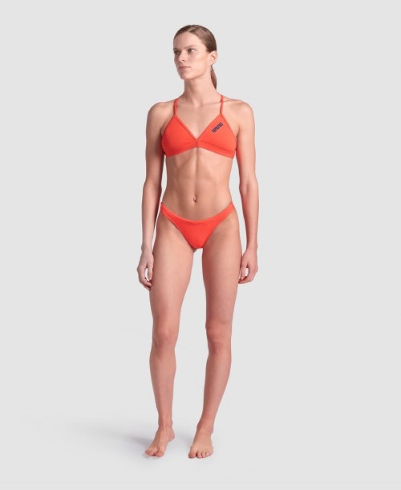 Orange Arena Team Solid Women's Bikini Bottoms | 70115168