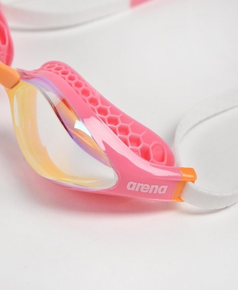 Pink Arena Air Speed Mirror Men's Swimming Goggles | 85991704