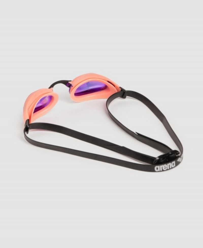 Pink Arena Cobra Core Swipe Mirror Women's Swimming Goggles | 82789094