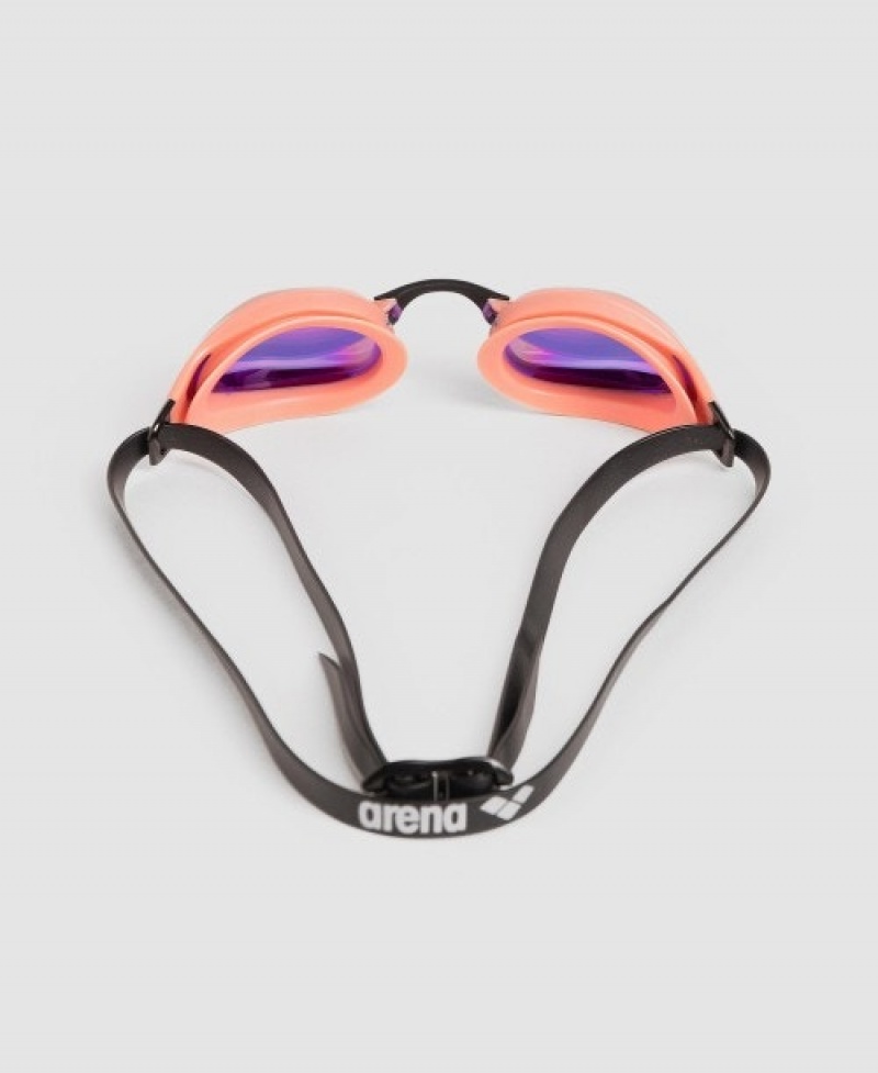 Pink Arena Cobra Core Swipe Mirror Women's Swimming Goggles | 82789094