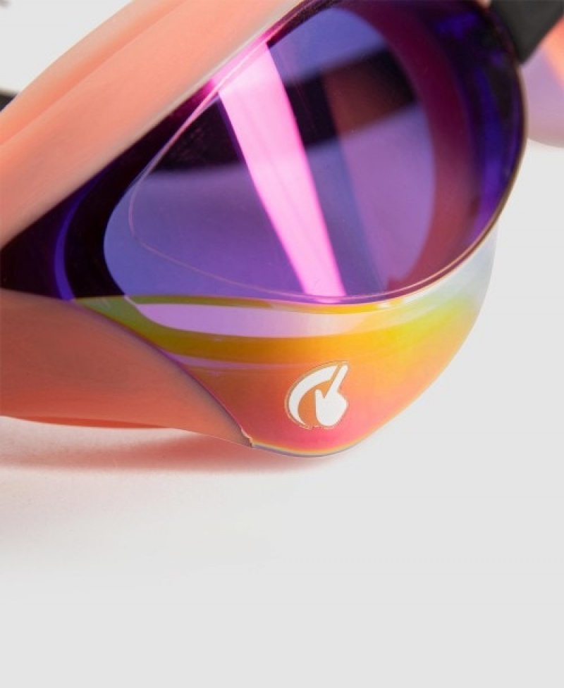 Pink Arena Cobra Core Swipe Mirror Women's Swimming Goggles | 82789094