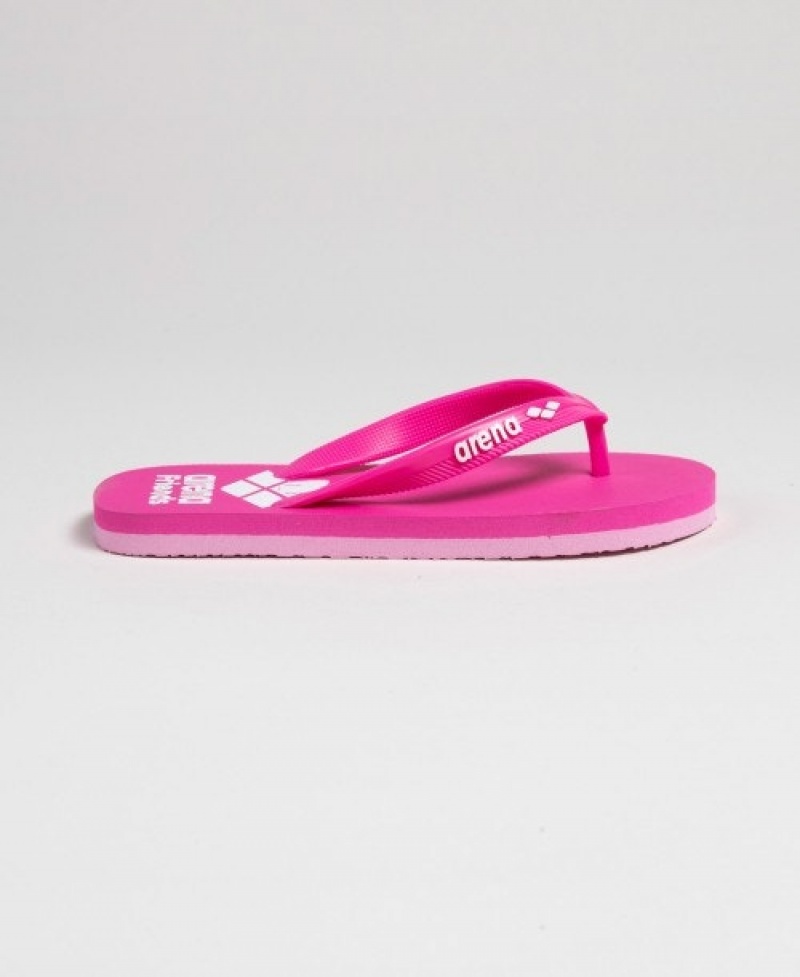 Pink Arena Flip Flops Junior Women's Flip Flops | 84464865