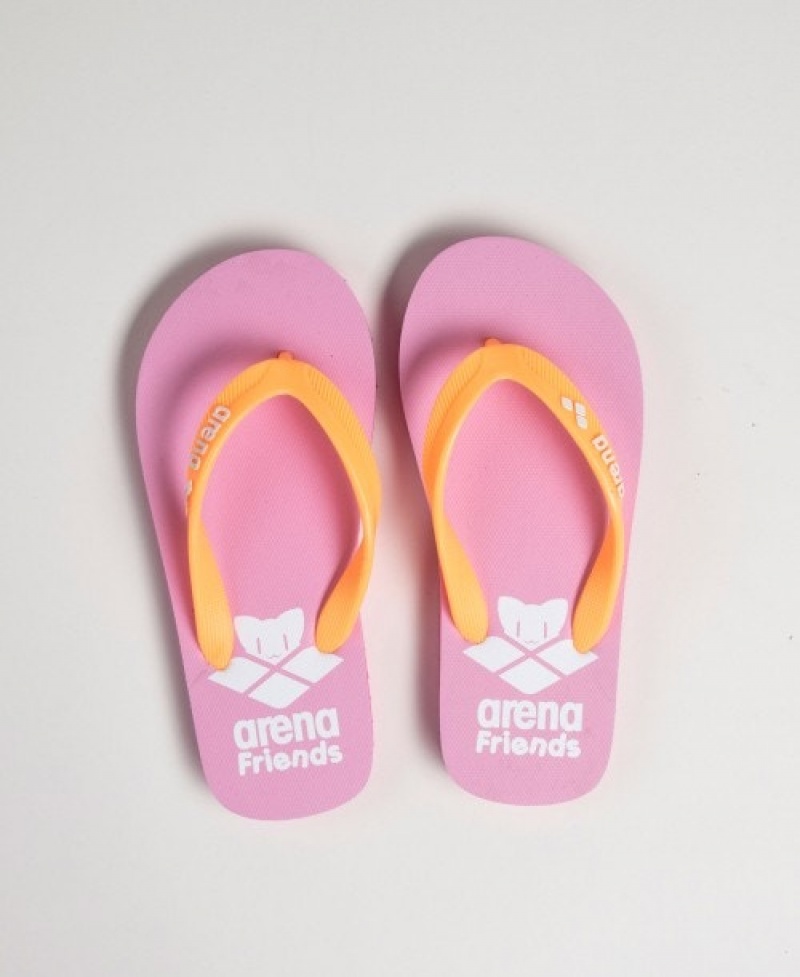 Pink Arena Flip Flops Junior Women's Flip Flops | 55872028