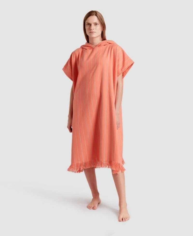 Pink Arena Hooded Changing Women's Ponchos | 47547213