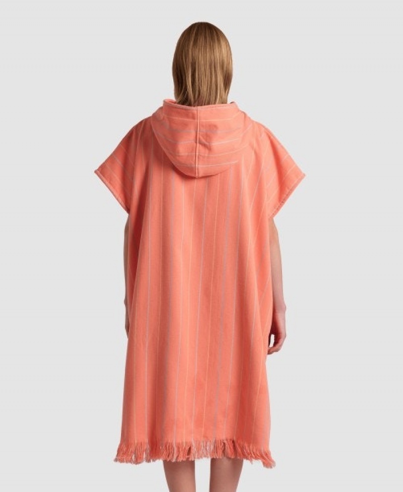 Pink Arena Hooded Changing Women's Ponchos | 47547213