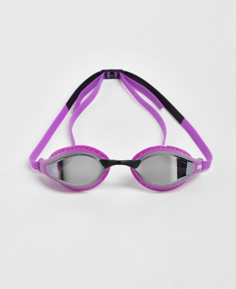 Purple Arena Air Speed Mirror Men's Swimming Goggles | 80546779