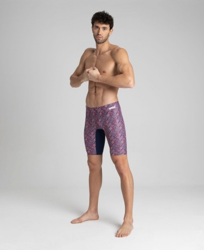 Purple Arena Kikko Jammer Men's Swim Shorts | 19550651