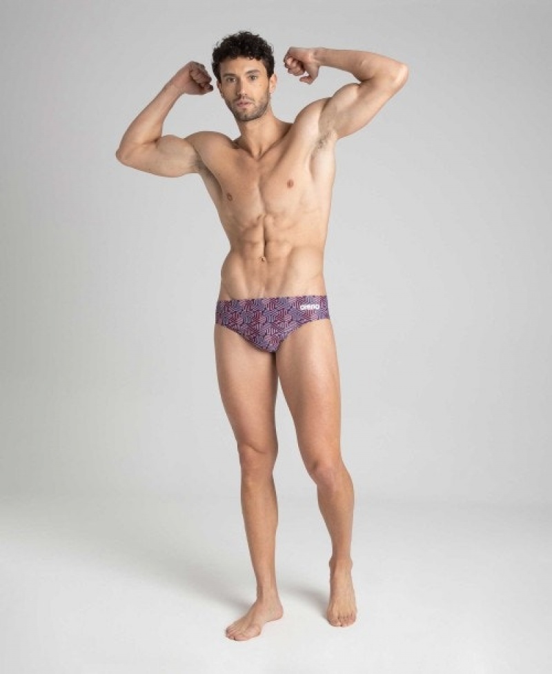 Purple Arena Kikko Men's Briefs | 64736852