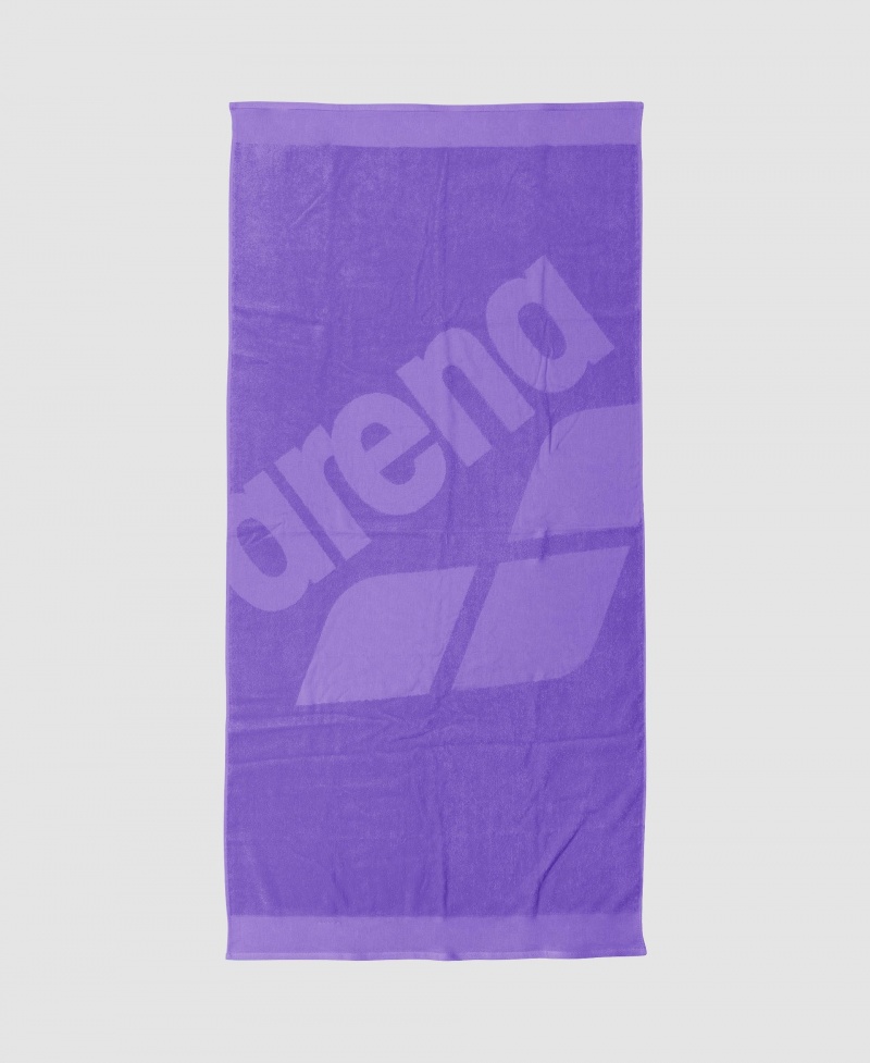 Purple Arena Logo Beach Women's Towels | 6125556