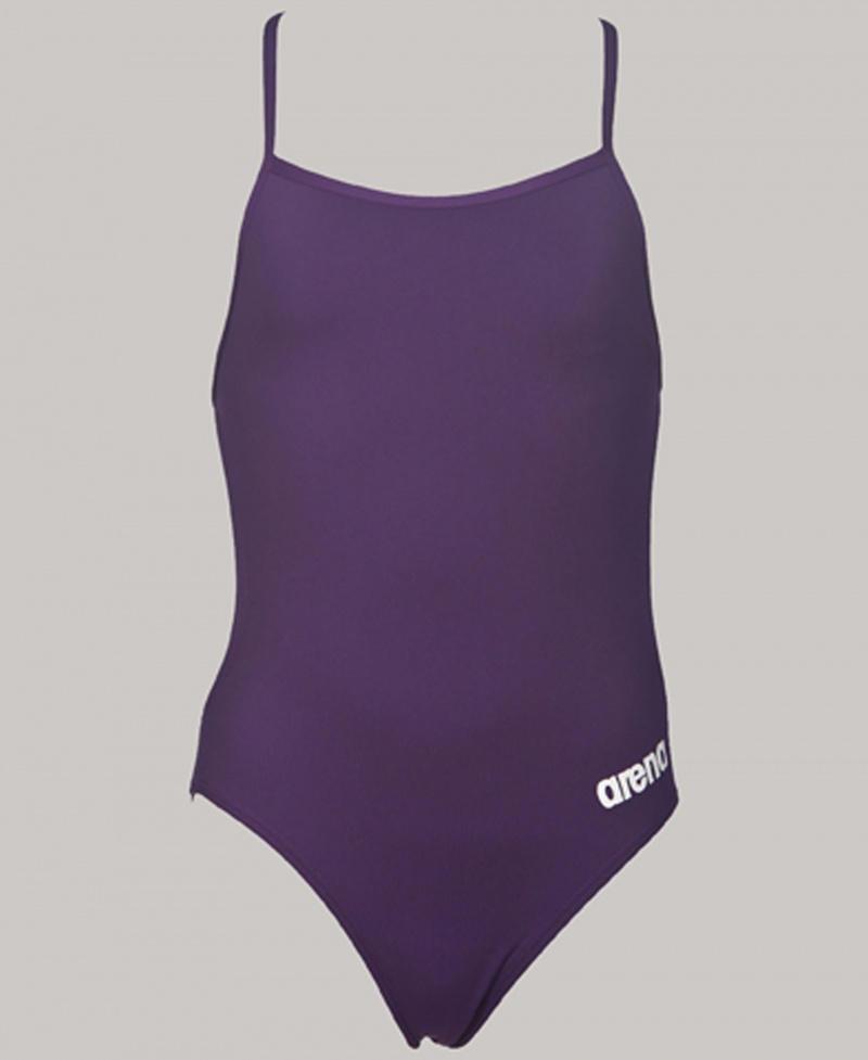 Purple Arena Mast Youth Light Tech Back Girls\' Swimsuits | 82729375