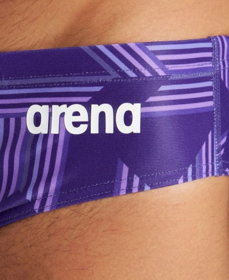 Purple Arena Puzzled Men's Briefs | 43650633