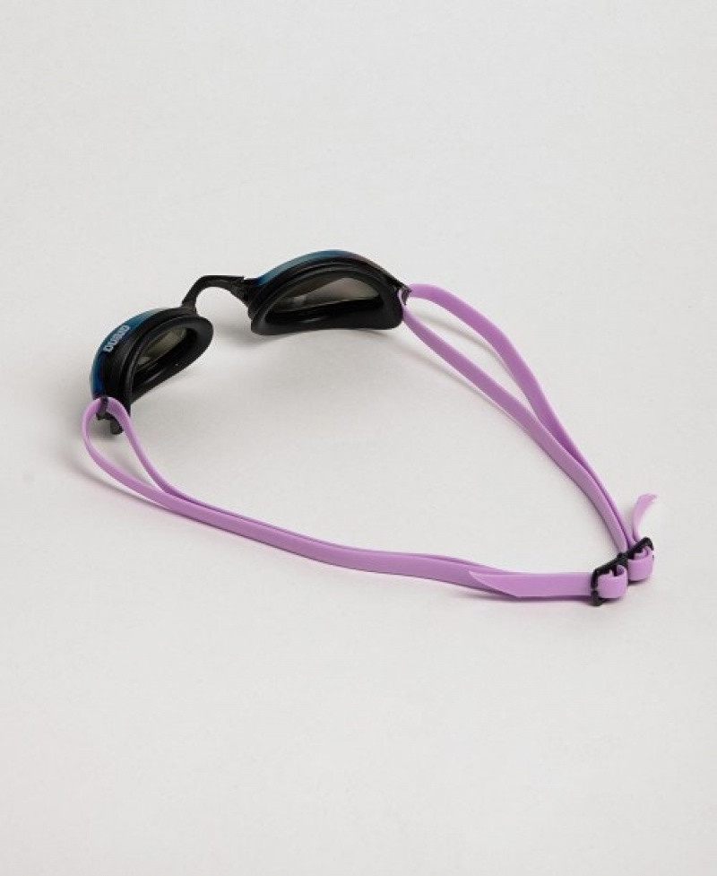 Purple Arena Python Mirror Men's Swimming Goggles | 20368758