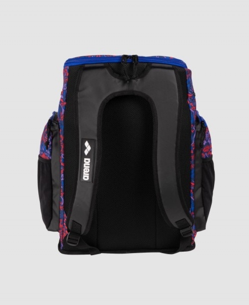 Purple Arena Spiky Iii 45 L Allover Print Men's Backpacks | 36303109