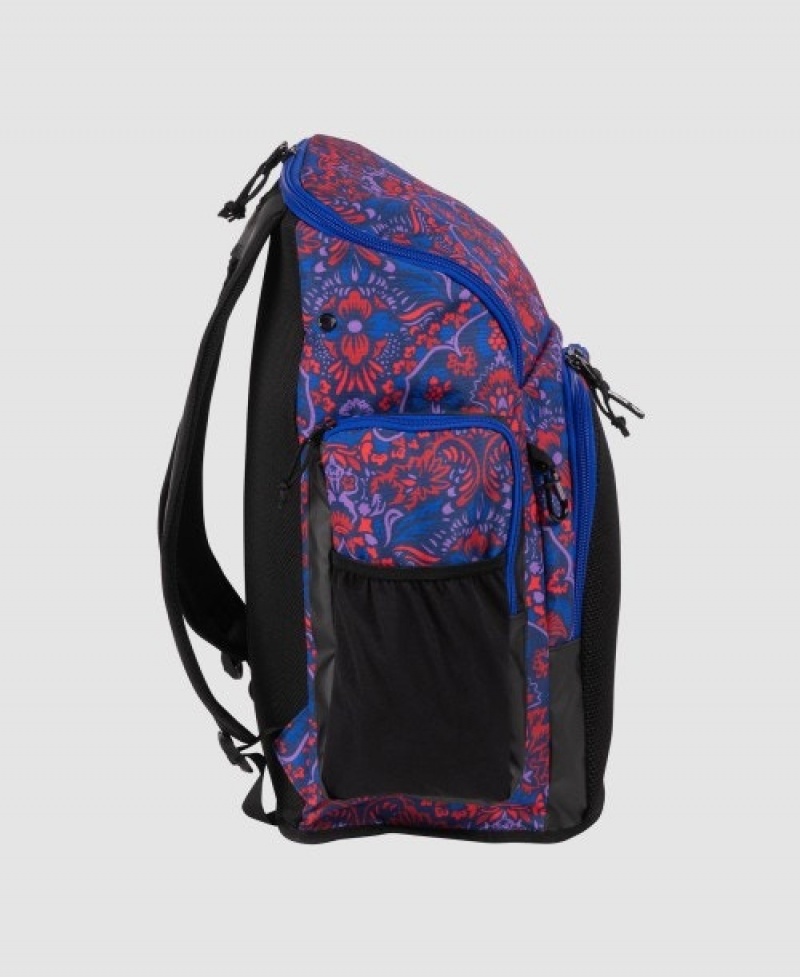 Purple Arena Spiky Iii 45 L Allover Print Men's Backpacks | 36303109