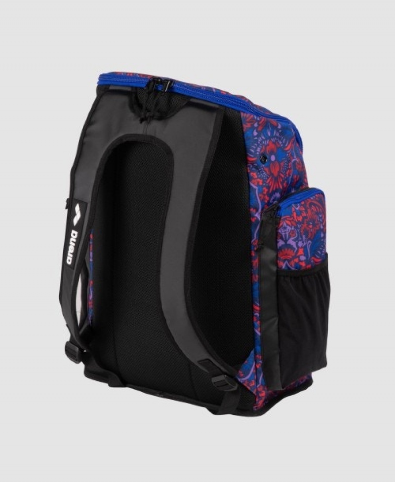 Purple Arena Spiky Iii 45 L Allover Print Men's Backpacks | 36303109