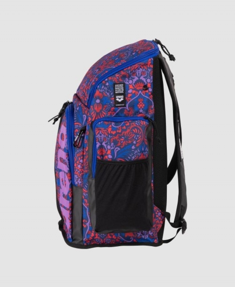 Purple Arena Spiky Iii 45 L Allover Print Men's Backpacks | 36303109