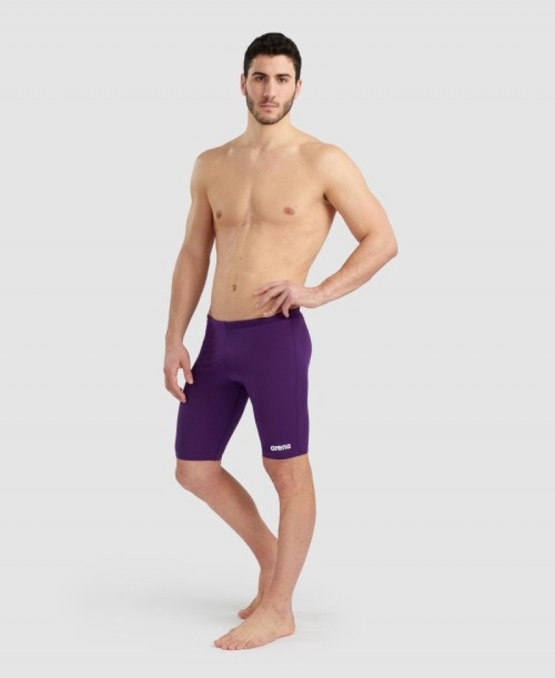 Purple Arena Team Solid Jammer Men's Swim Shorts | 11401788