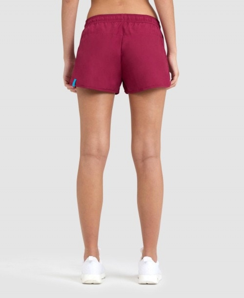 Purple Arena Team Solid Women's Shorts | 11905087