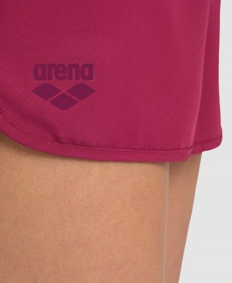 Purple Arena Team Solid Women's Shorts | 11905087