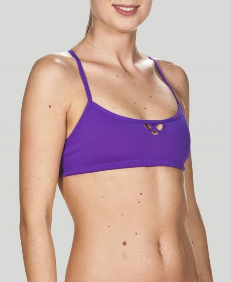 Purple Arena Top Women's Bandeau | 29525445