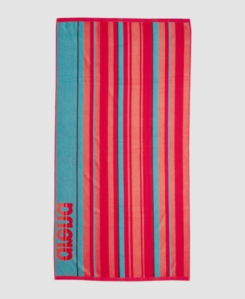 Red Arena Beach Multistripes Ii Women's Towels | 50336611