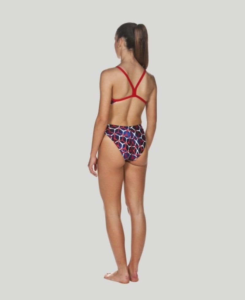 Red Arena Carbonics Ii Challenge Back Women's Swimsuits | 49526343