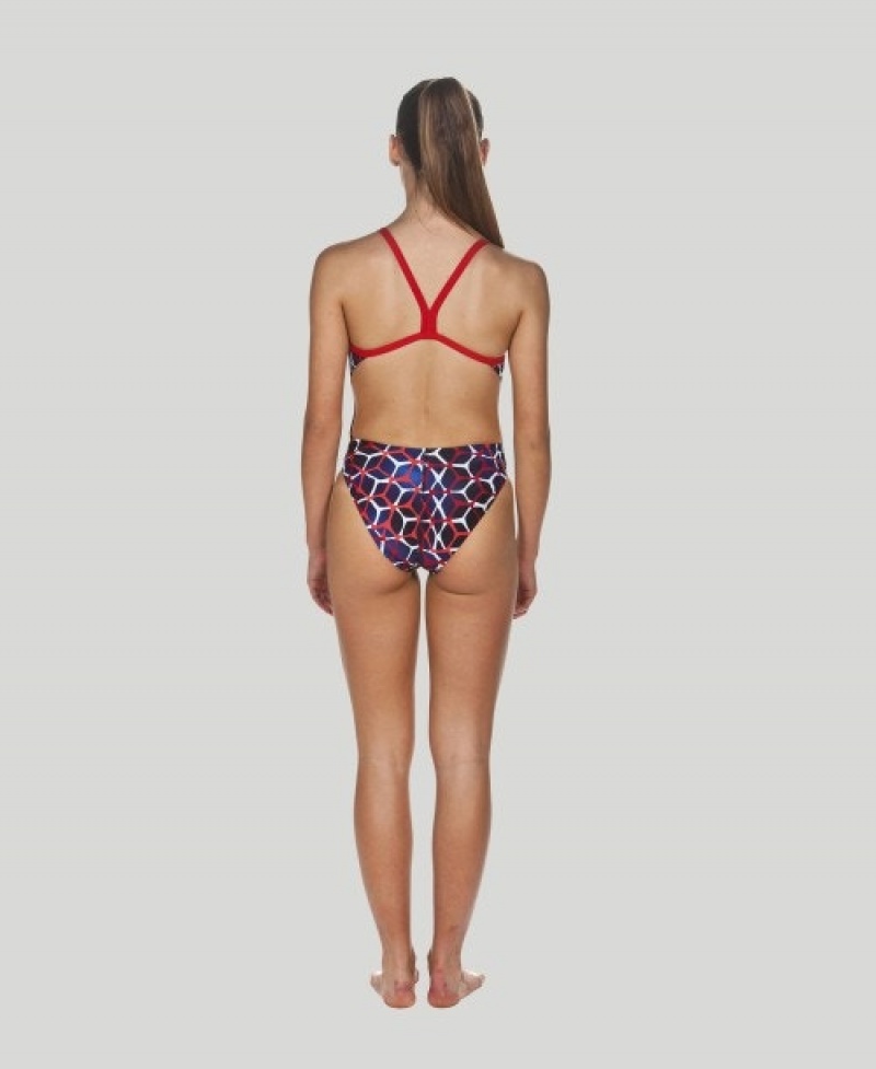 Red Arena Carbonics Ii Challenge Back Women's Swimsuits | 49526343