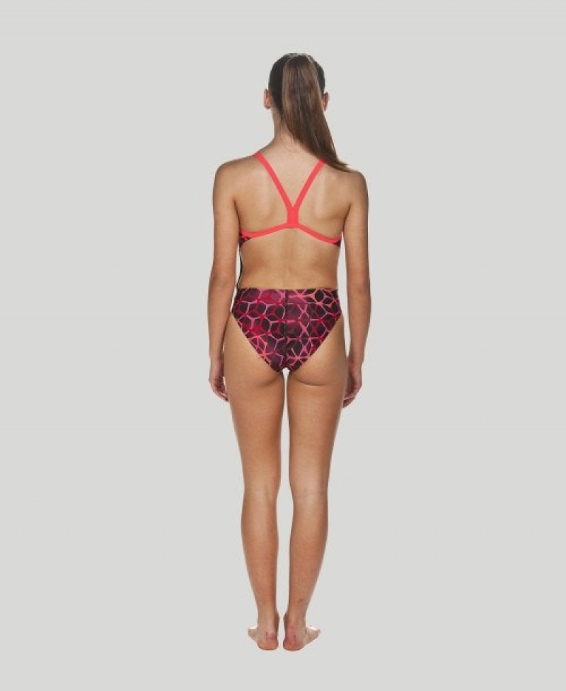 Red Arena Carbonics Ii Challenge Back Women's Swimsuits | 49526343