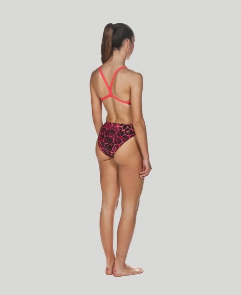 Red Arena Carbonics Ii Challenge Back Women's Swimsuits | 49526343